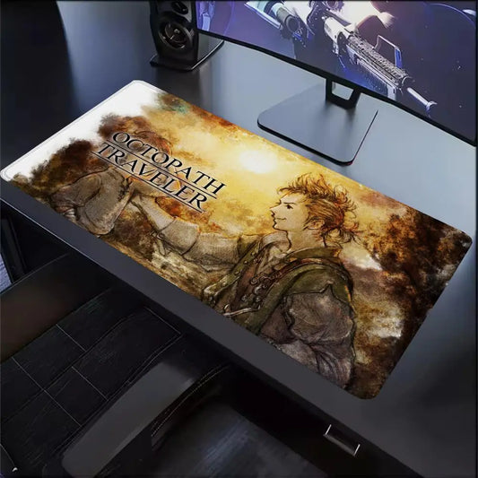 Octopath Traveler JRPG World Map Desk Mat