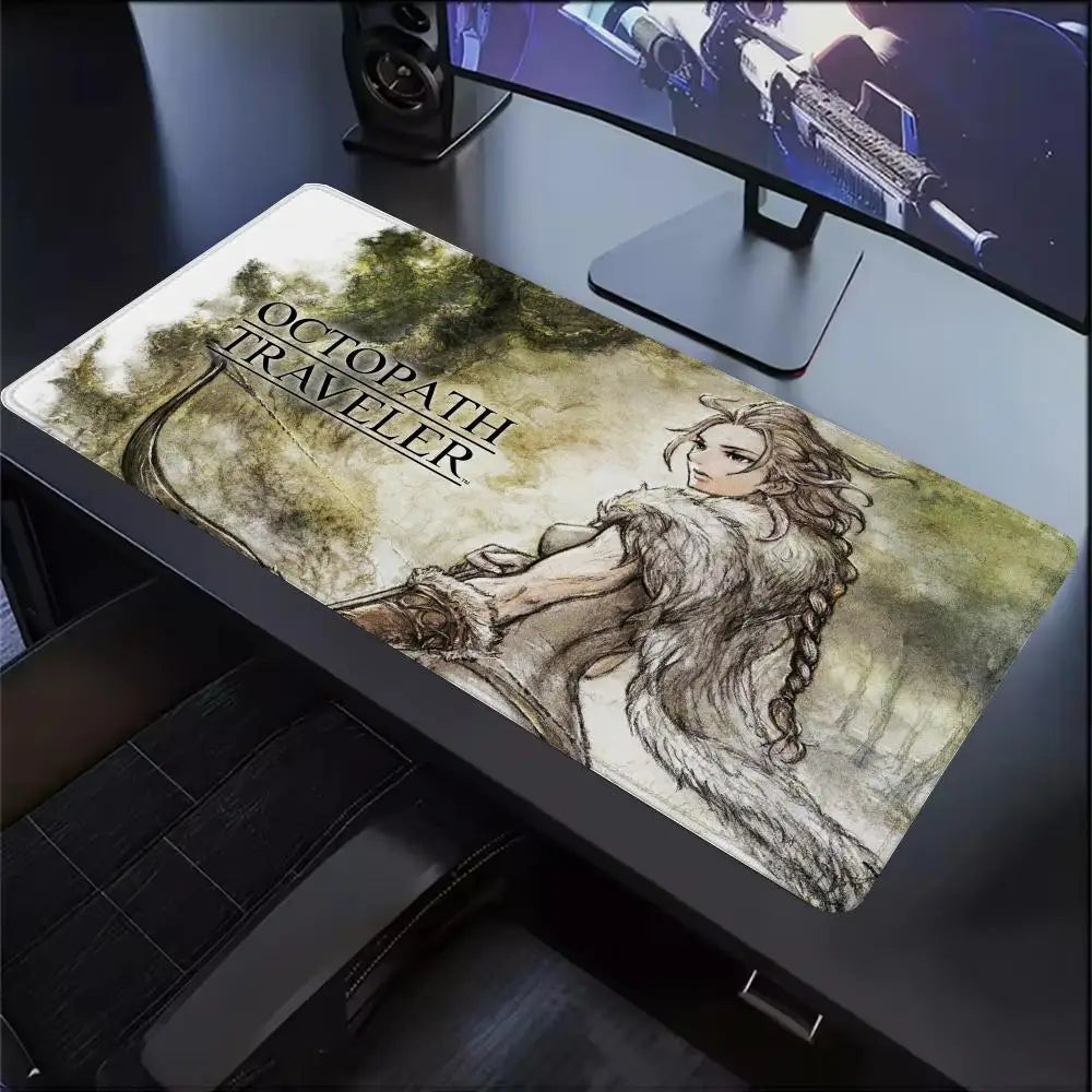 Octopath Traveler HD-2D Fantasy Desk Mat